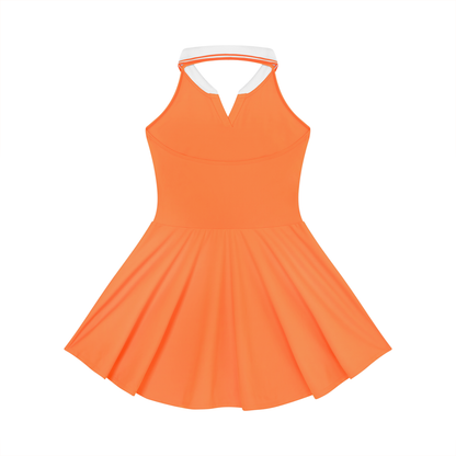 Women's Collared Halter A-Line Tennis Dress