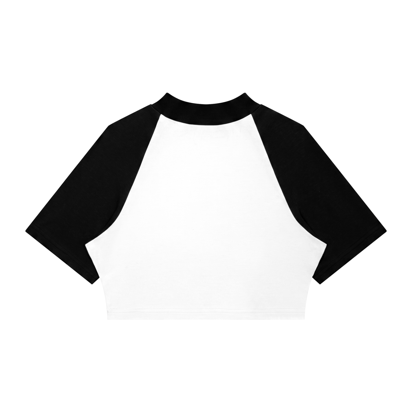 Women's Color Block Raglan Crop Tee