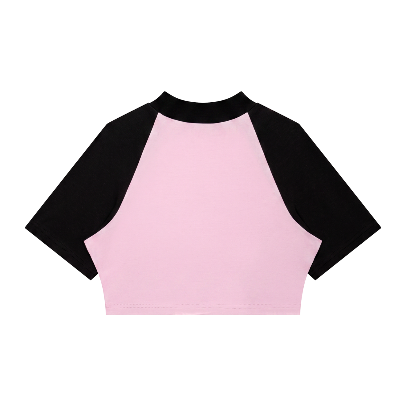 Women's Color Block Raglan Crop Tee
