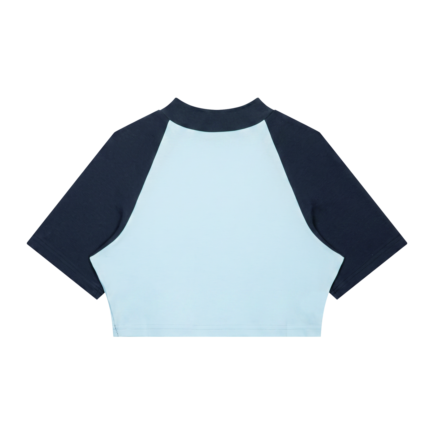 Women's Color Block Raglan Crop Tee