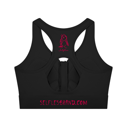 Women’s Cropped Zip Yoga Sports Bra