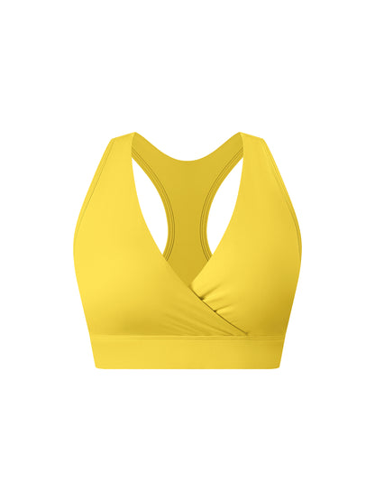 Crossover V-Neck Sports Bra