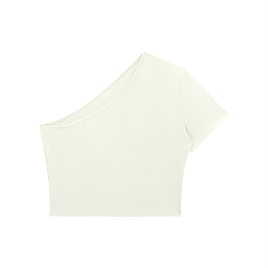One Shoulder Cropped Tee