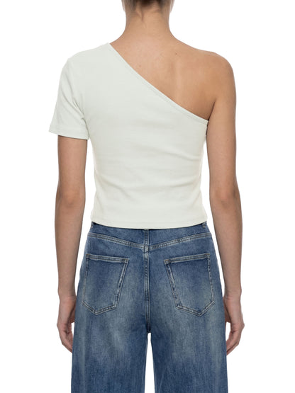 One Shoulder Cropped Tee