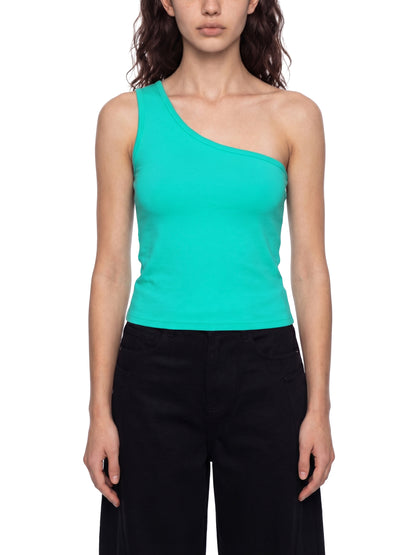 One Shoulder Cropped Tank