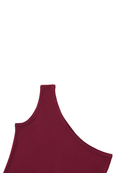 One Shoulder Cropped Tank