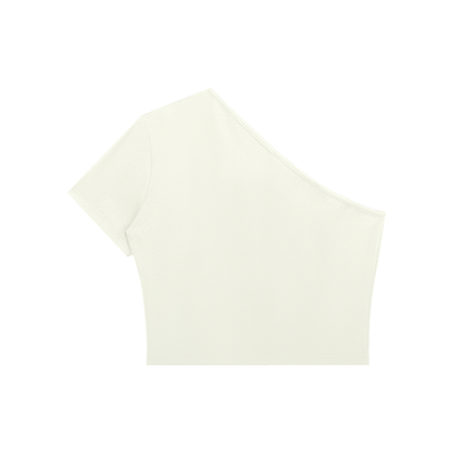 One Shoulder Cropped Tee