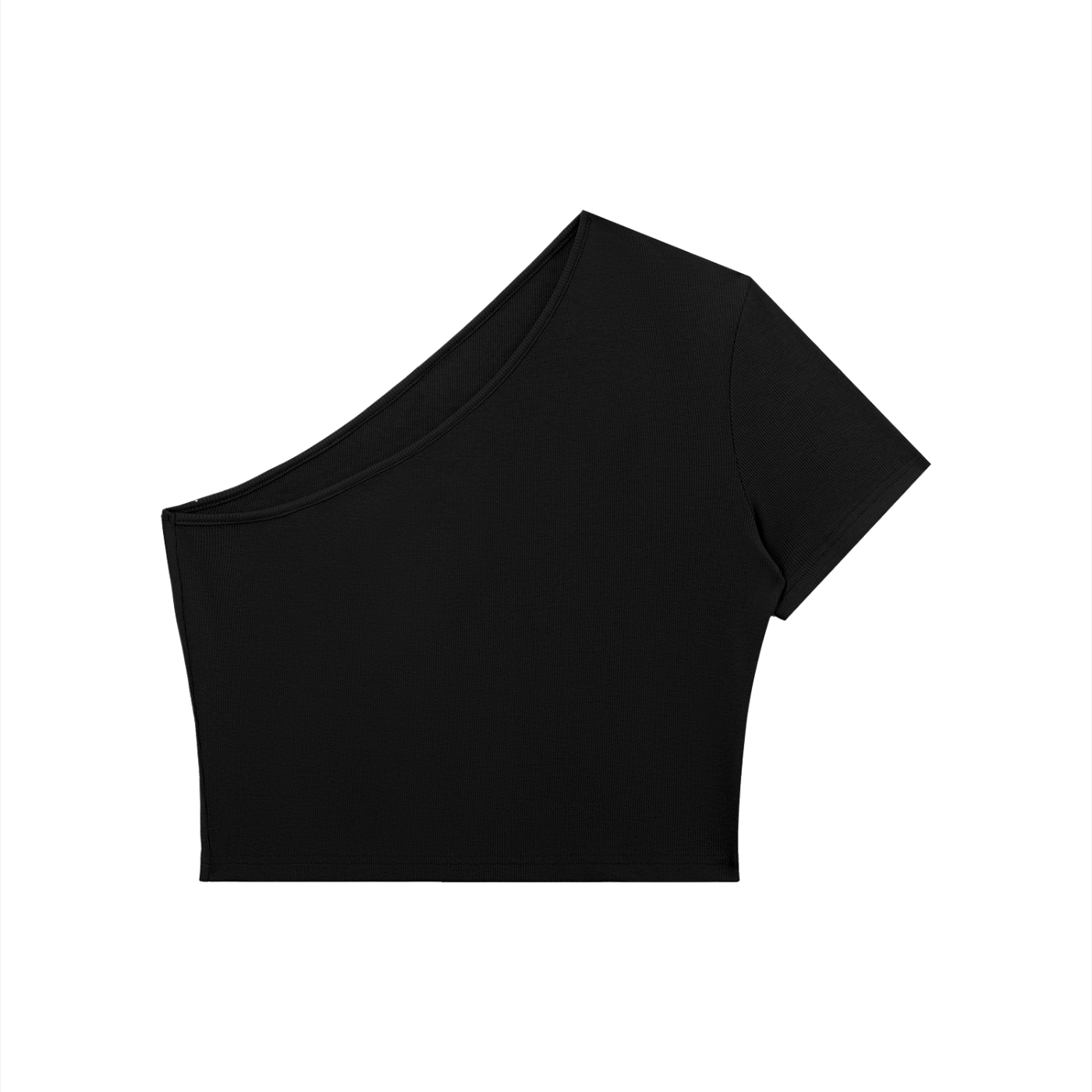 One Shoulder Cropped Tee
