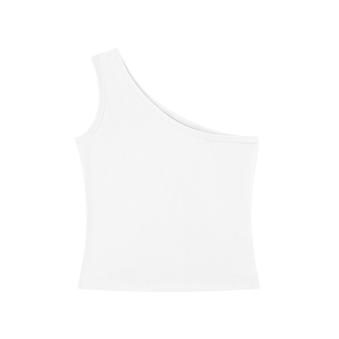 One Shoulder Cropped Tank