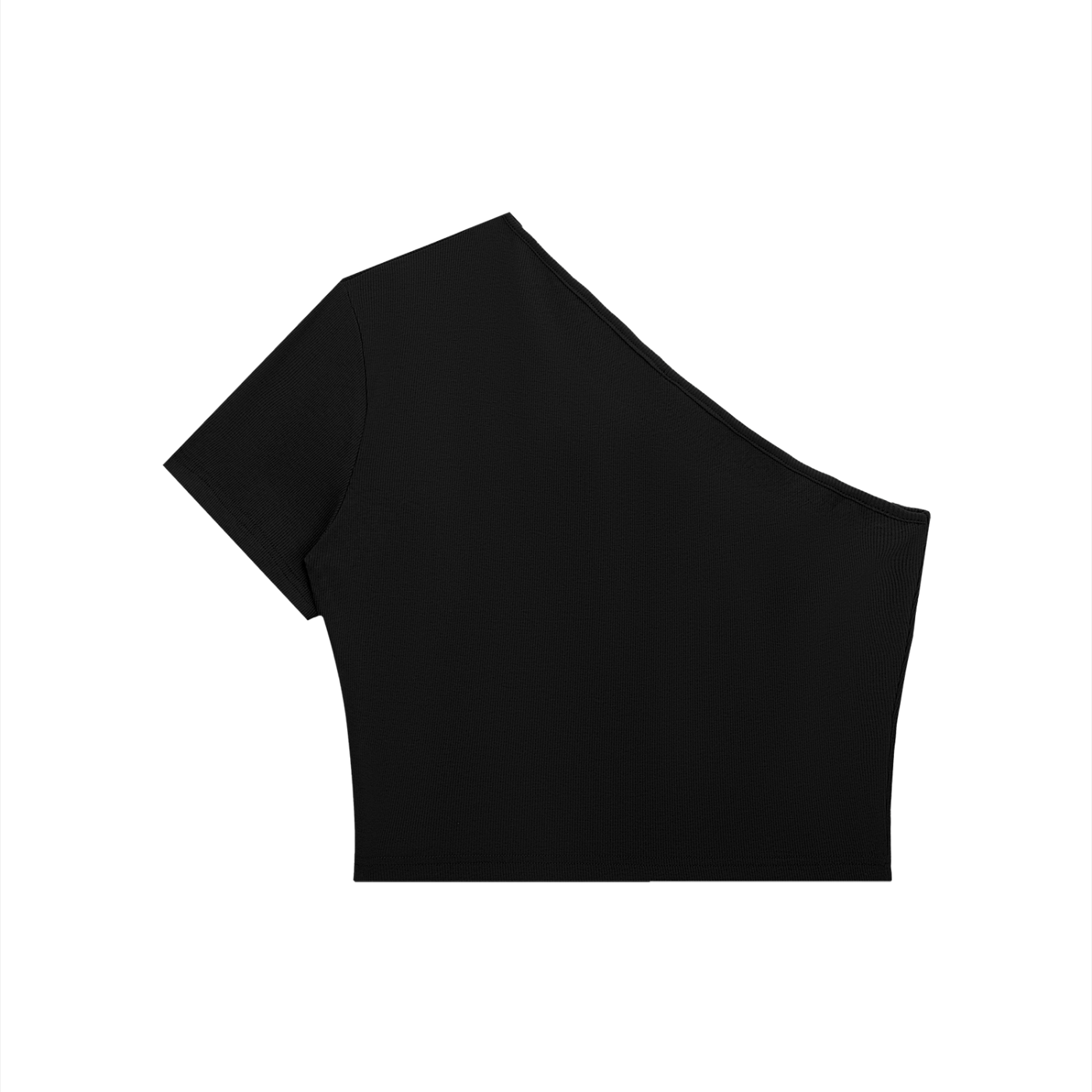 One Shoulder Cropped Tee