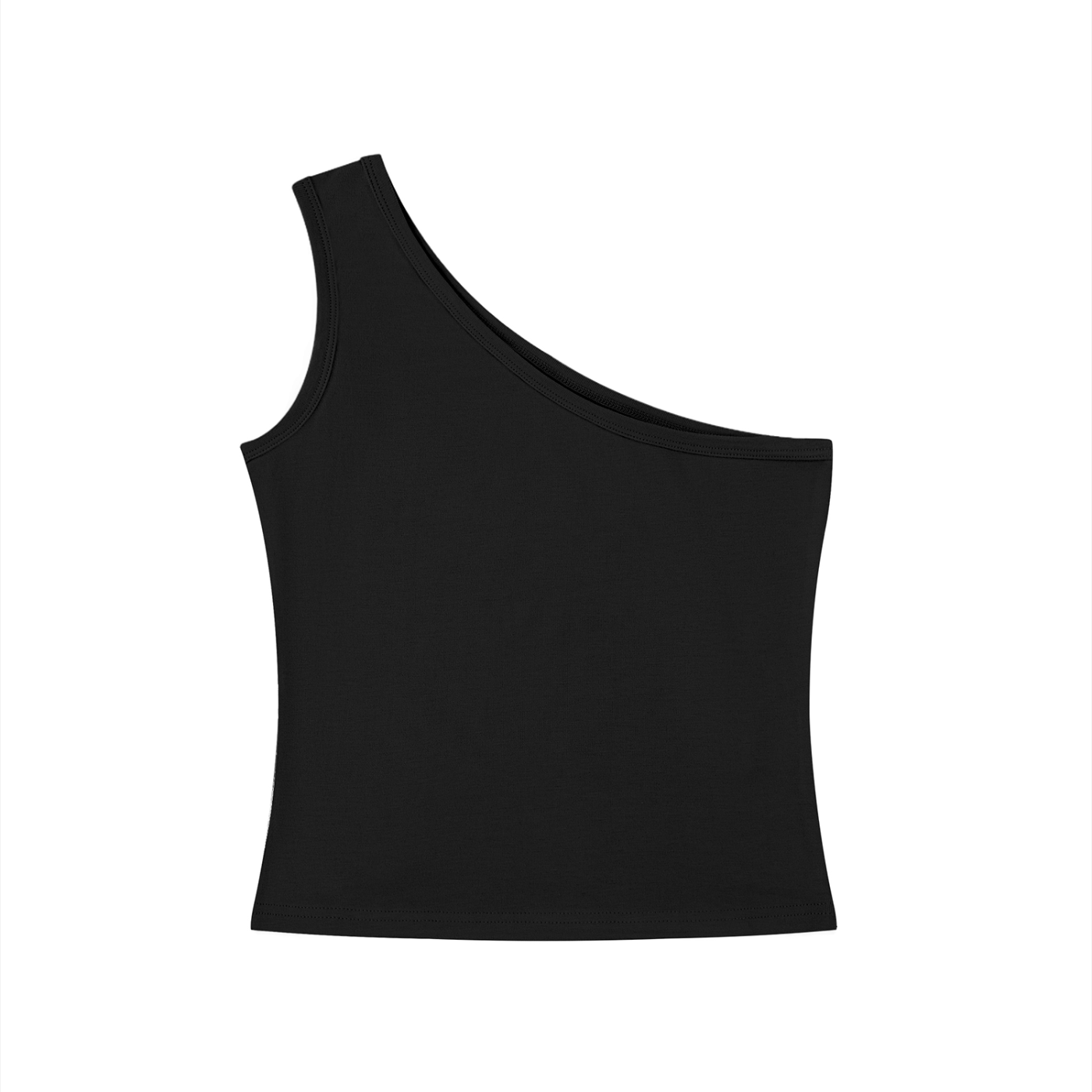 One Shoulder Cropped Tank