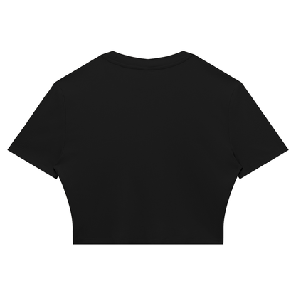 Slim Fit Ribbed Cropped Tee
