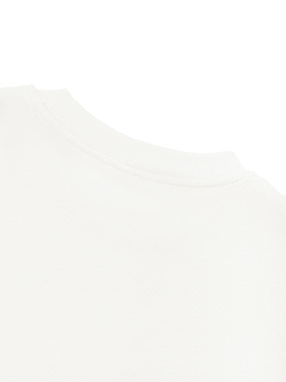 Slim Fit Ribbed Cropped Tee