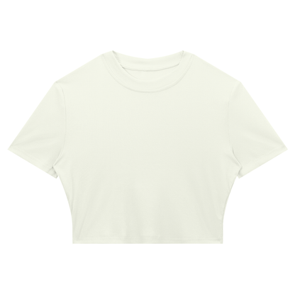 Slim Fit Ribbed Cropped Tee