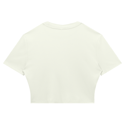 Slim Fit Ribbed Cropped Tee