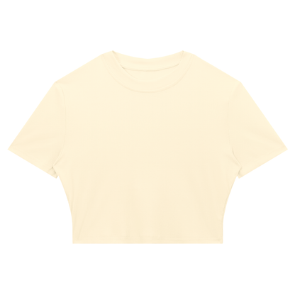 Slim Fit Ribbed Cropped Tee