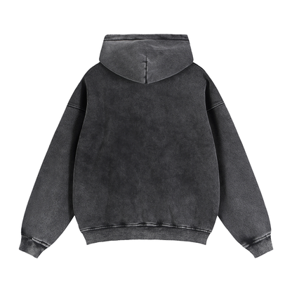Full Zip Boxy Fleece Hoodie